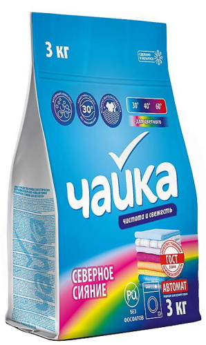 ЧАЙКА порошок стир северное сияние д/цветного автомат 3кг                                          